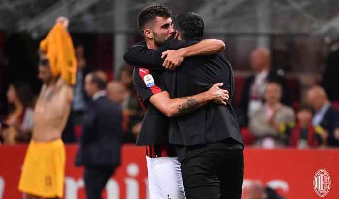 Cutrone castiga la Roma e il Milan vince al 94'