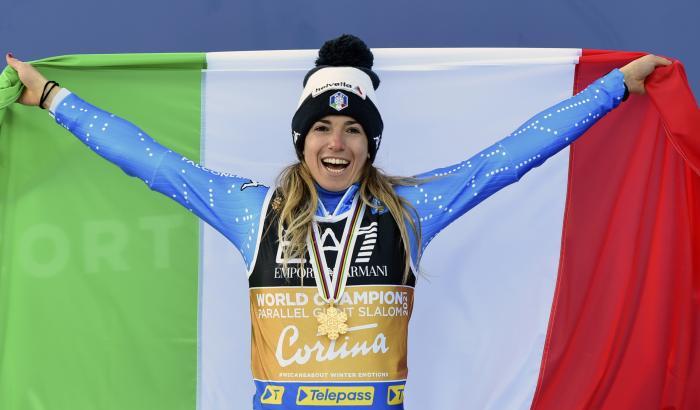 L’Italia conquista il primo oro a Cortina con Marta Bassino