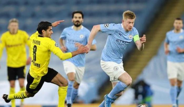 Il Manchester City batte 2-1 il Dortmund e conquista l'andata dei Quarti