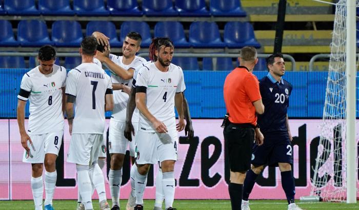 L'Italia scalda i motori per l'Europeo: battuto San Marino in amichevole per 7-0