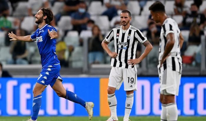 Un tonfo che fa rumore per la Juventus: battuta in casa dall'Empoli per 0-1