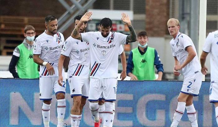 Doppio Caputo e Candreva affossano l'Empoli: la Samp passa 3-0 al Castellani